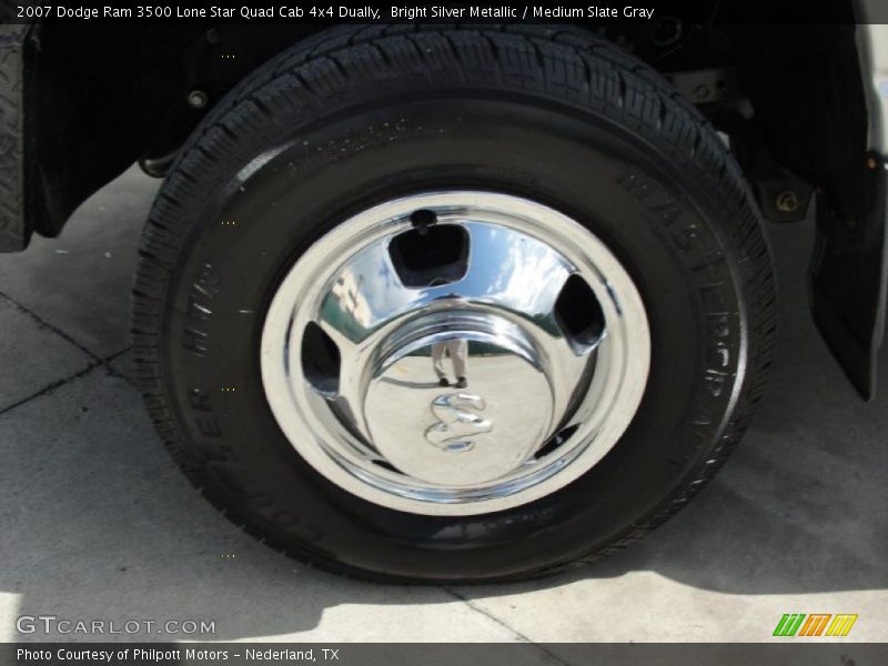 Bright Silver Metallic / Medium Slate Gray 2007 Dodge Ram 3500 Lone Star Quad Cab 4x4 Dually