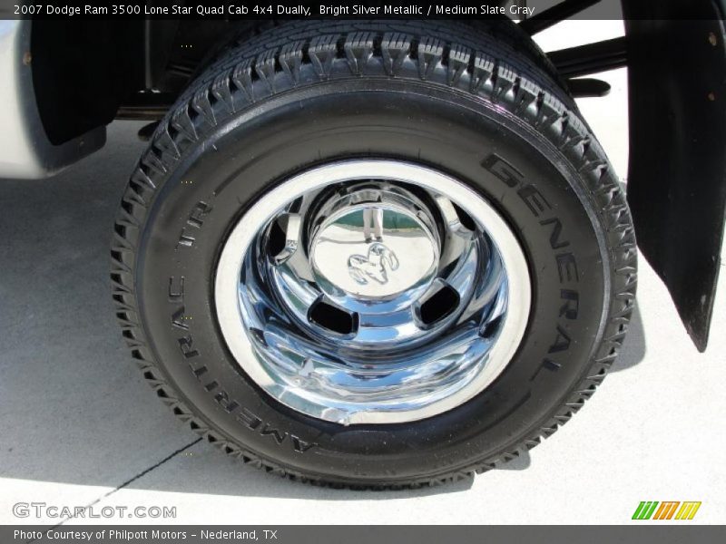 Bright Silver Metallic / Medium Slate Gray 2007 Dodge Ram 3500 Lone Star Quad Cab 4x4 Dually
