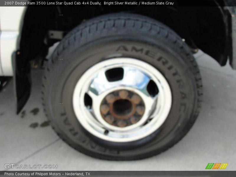 Bright Silver Metallic / Medium Slate Gray 2007 Dodge Ram 3500 Lone Star Quad Cab 4x4 Dually