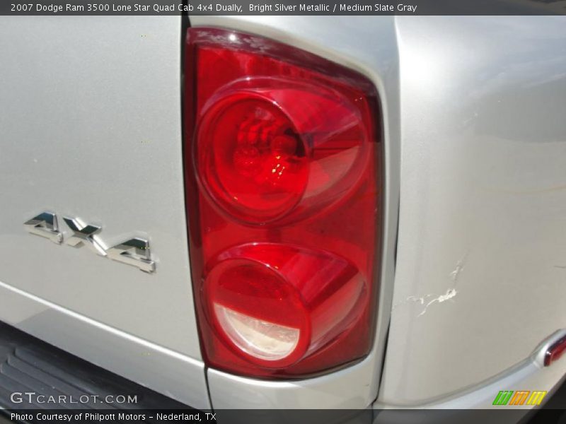Bright Silver Metallic / Medium Slate Gray 2007 Dodge Ram 3500 Lone Star Quad Cab 4x4 Dually