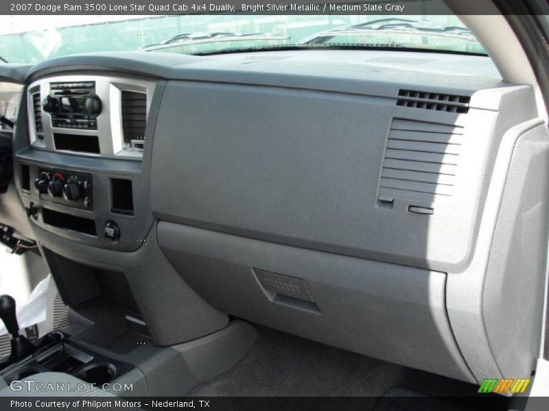 Bright Silver Metallic / Medium Slate Gray 2007 Dodge Ram 3500 Lone Star Quad Cab 4x4 Dually