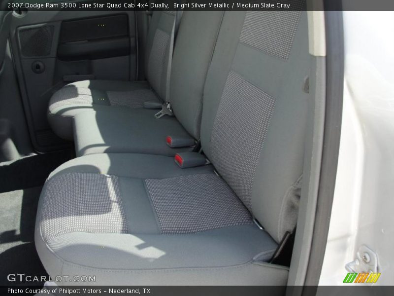 Bright Silver Metallic / Medium Slate Gray 2007 Dodge Ram 3500 Lone Star Quad Cab 4x4 Dually