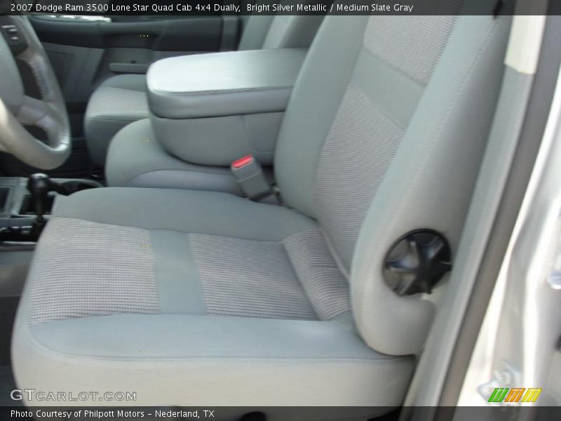 Bright Silver Metallic / Medium Slate Gray 2007 Dodge Ram 3500 Lone Star Quad Cab 4x4 Dually
