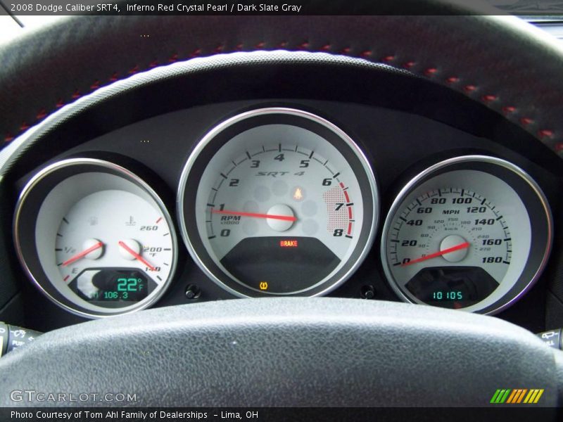 Inferno Red Crystal Pearl / Dark Slate Gray 2008 Dodge Caliber SRT4