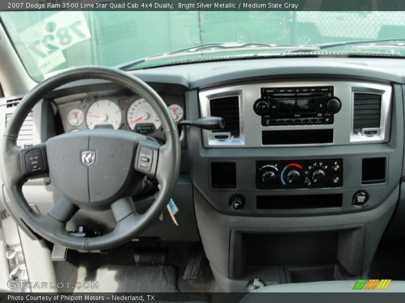 Bright Silver Metallic / Medium Slate Gray 2007 Dodge Ram 3500 Lone Star Quad Cab 4x4 Dually