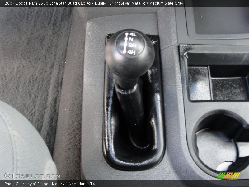 Bright Silver Metallic / Medium Slate Gray 2007 Dodge Ram 3500 Lone Star Quad Cab 4x4 Dually