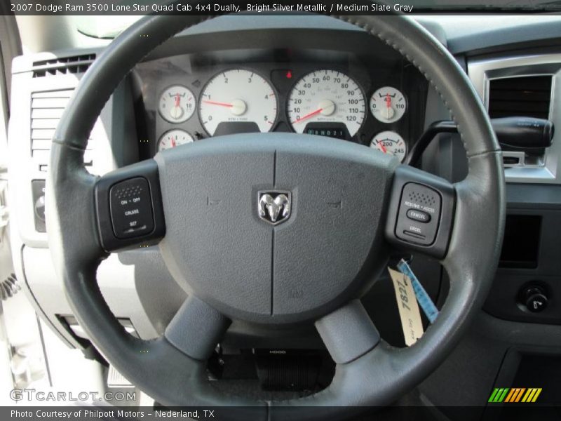 Bright Silver Metallic / Medium Slate Gray 2007 Dodge Ram 3500 Lone Star Quad Cab 4x4 Dually