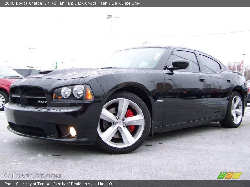 Brilliant Black Crystal Pearl / Dark Slate Gray 2008 Dodge Charger SRT-8
