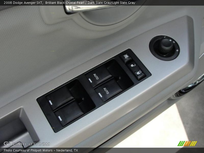 Brilliant Black Crystal Pearl / Dark Slate Gray/Light Slate Gray 2008 Dodge Avenger SXT