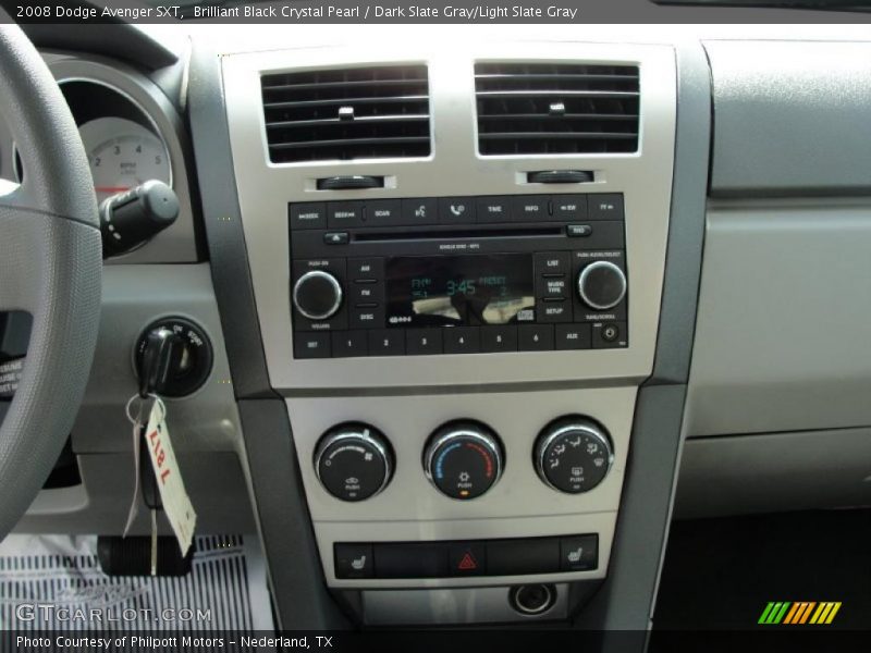 Brilliant Black Crystal Pearl / Dark Slate Gray/Light Slate Gray 2008 Dodge Avenger SXT