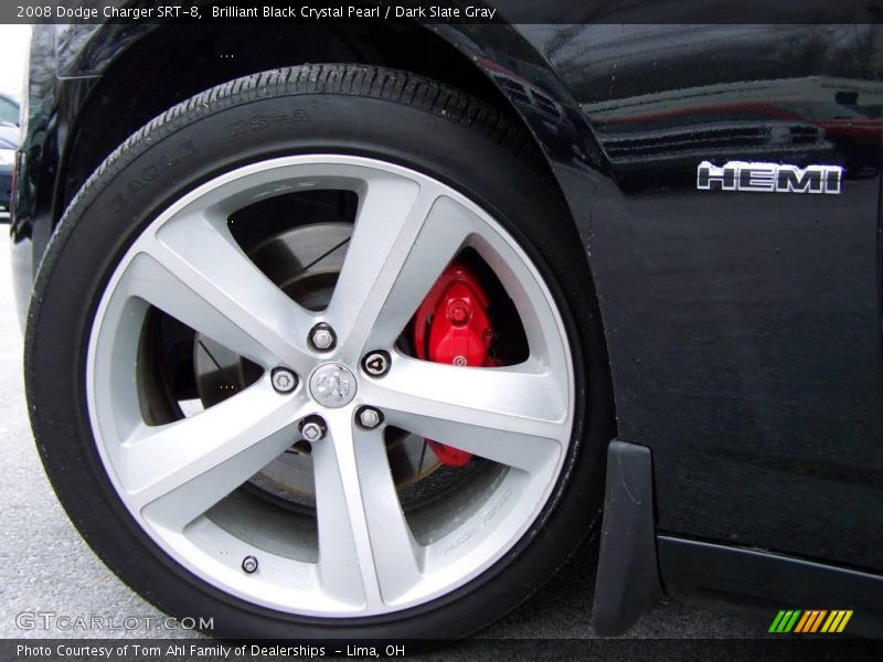 Brilliant Black Crystal Pearl / Dark Slate Gray 2008 Dodge Charger SRT-8