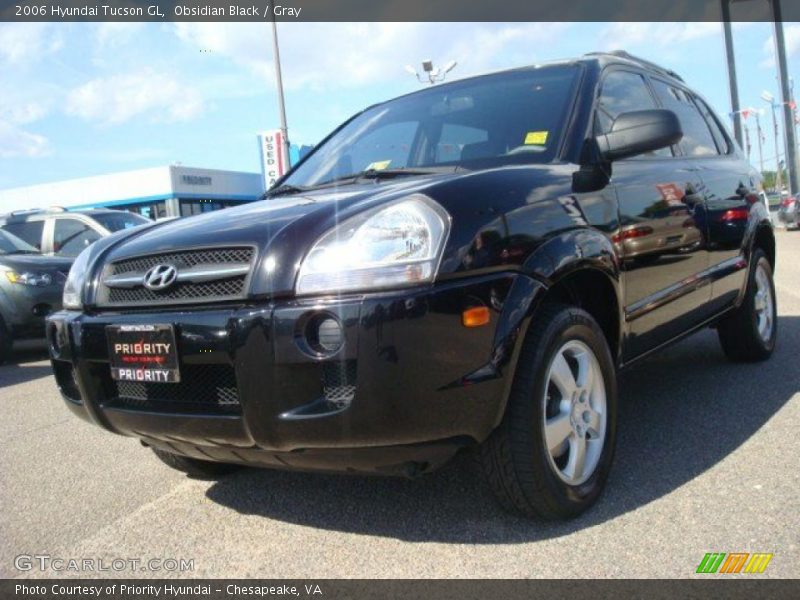 Obsidian Black / Gray 2006 Hyundai Tucson GL