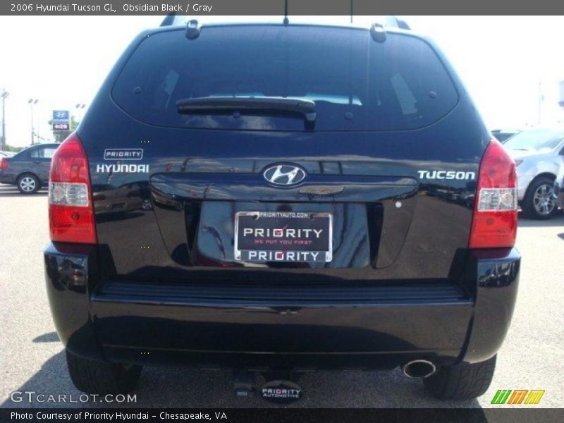 Obsidian Black / Gray 2006 Hyundai Tucson GL