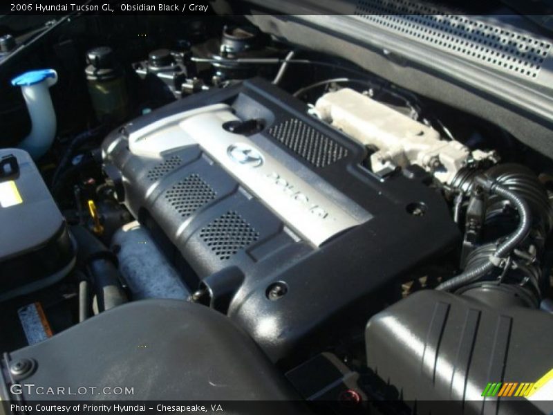 Obsidian Black / Gray 2006 Hyundai Tucson GL