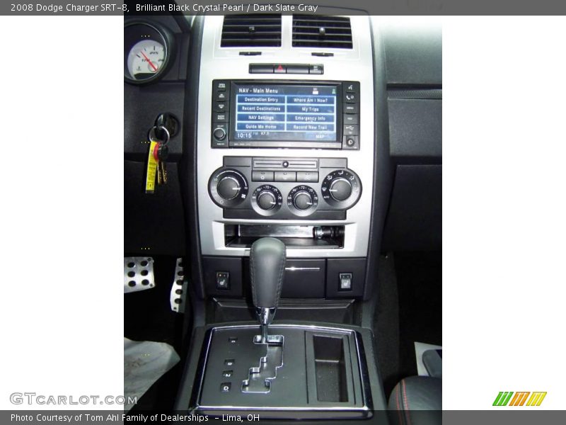 Brilliant Black Crystal Pearl / Dark Slate Gray 2008 Dodge Charger SRT-8