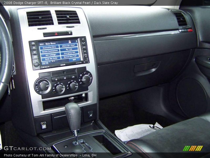 Brilliant Black Crystal Pearl / Dark Slate Gray 2008 Dodge Charger SRT-8