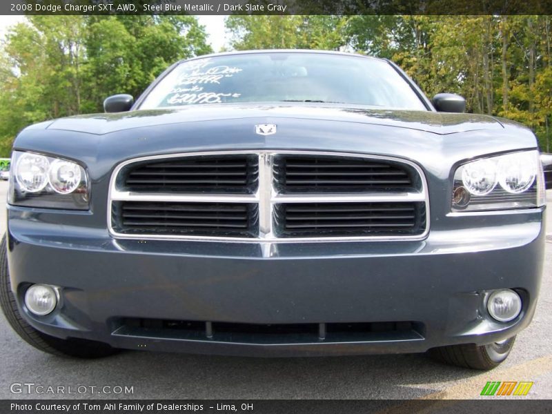 Steel Blue Metallic / Dark Slate Gray 2008 Dodge Charger SXT AWD