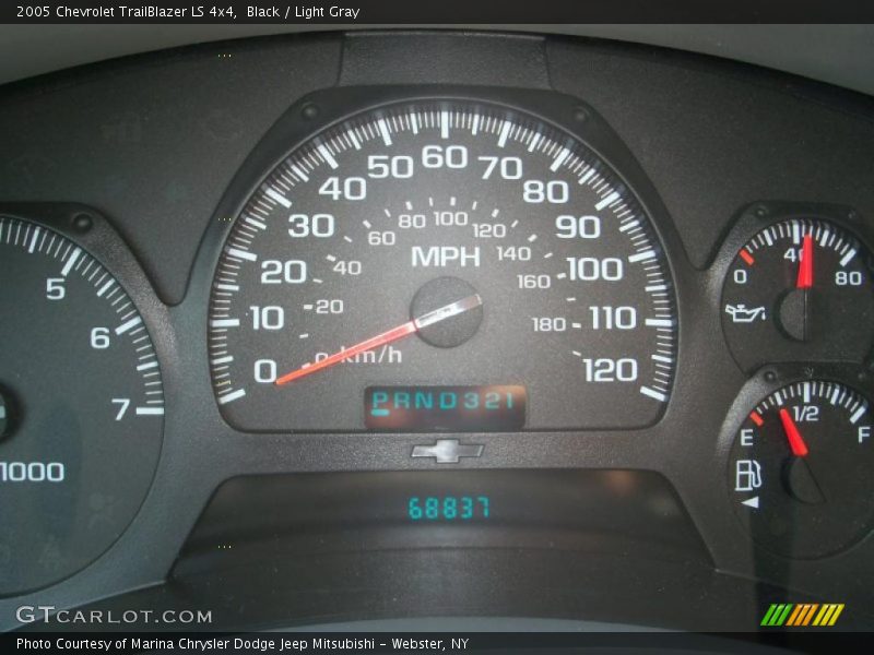 Black / Light Gray 2005 Chevrolet TrailBlazer LS 4x4