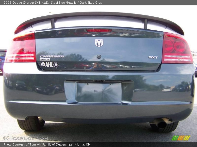 Steel Blue Metallic / Dark Slate Gray 2008 Dodge Charger SXT AWD