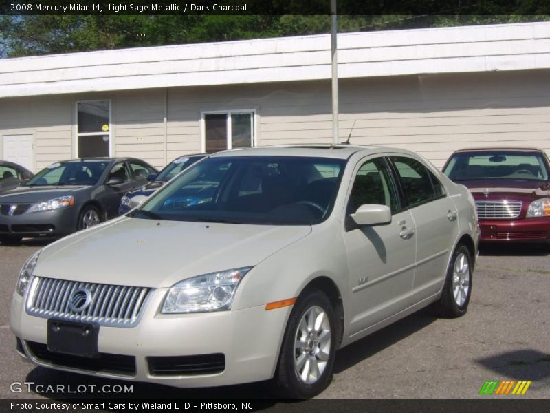 Light Sage Metallic / Dark Charcoal 2008 Mercury Milan I4