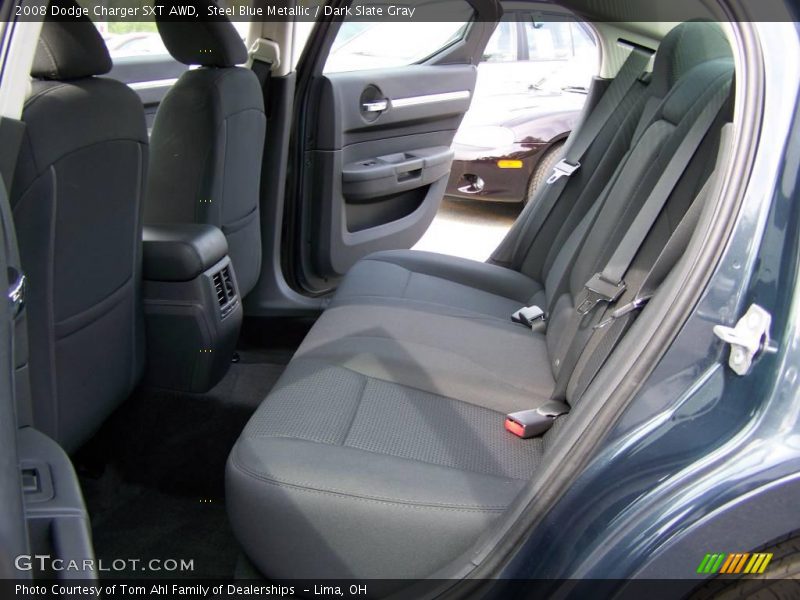 Steel Blue Metallic / Dark Slate Gray 2008 Dodge Charger SXT AWD