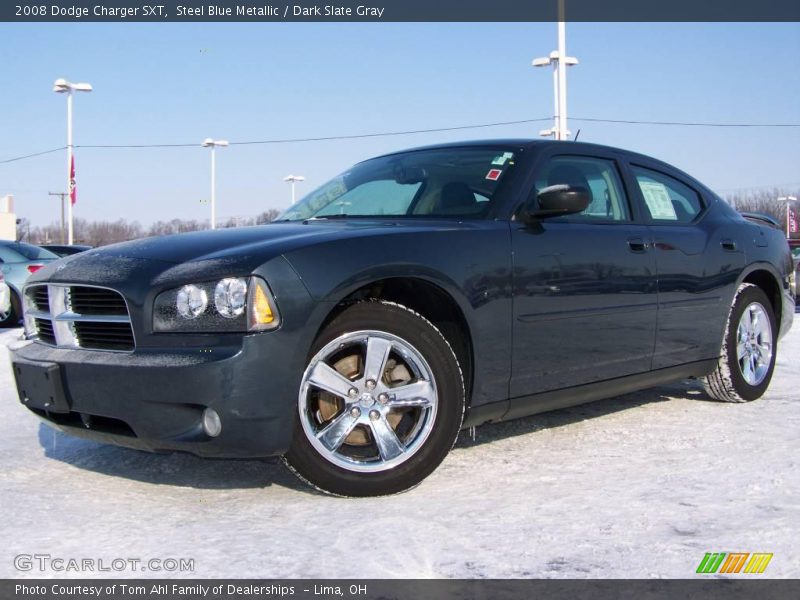 Steel Blue Metallic / Dark Slate Gray 2008 Dodge Charger SXT
