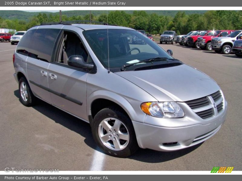 Bright Silver Metallic / Medium Slate Gray 2005 Dodge Caravan SXT