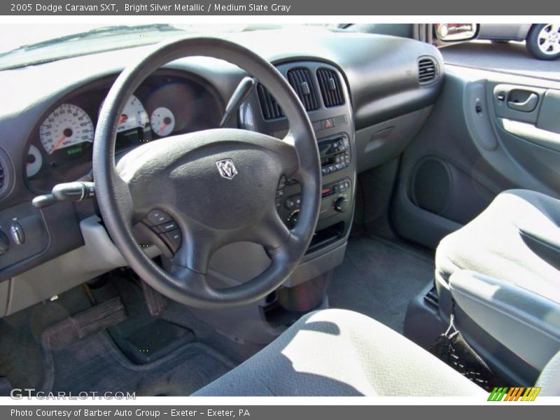 Bright Silver Metallic / Medium Slate Gray 2005 Dodge Caravan SXT