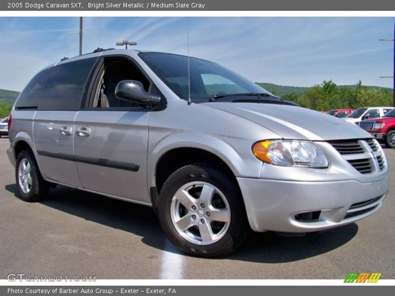 Bright Silver Metallic / Medium Slate Gray 2005 Dodge Caravan SXT