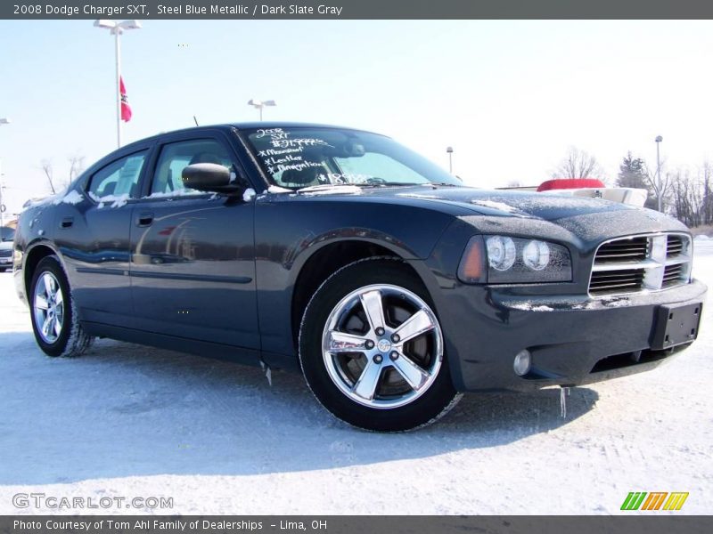 Steel Blue Metallic / Dark Slate Gray 2008 Dodge Charger SXT