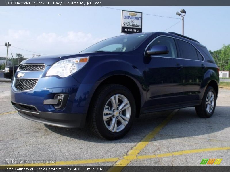 Navy Blue Metallic / Jet Black 2010 Chevrolet Equinox LT