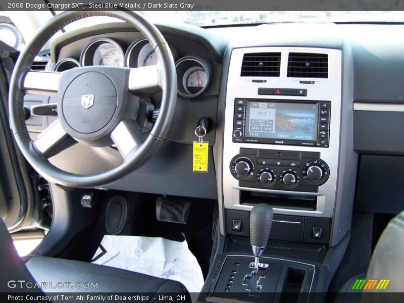 Steel Blue Metallic / Dark Slate Gray 2008 Dodge Charger SXT