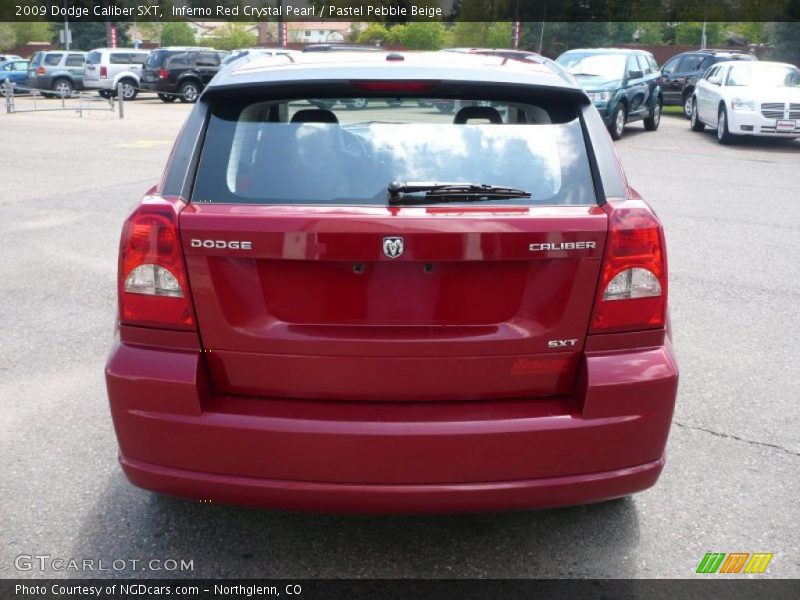 Inferno Red Crystal Pearl / Pastel Pebble Beige 2009 Dodge Caliber SXT