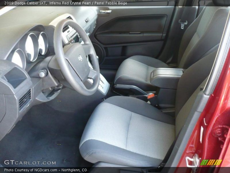 Inferno Red Crystal Pearl / Pastel Pebble Beige 2009 Dodge Caliber SXT