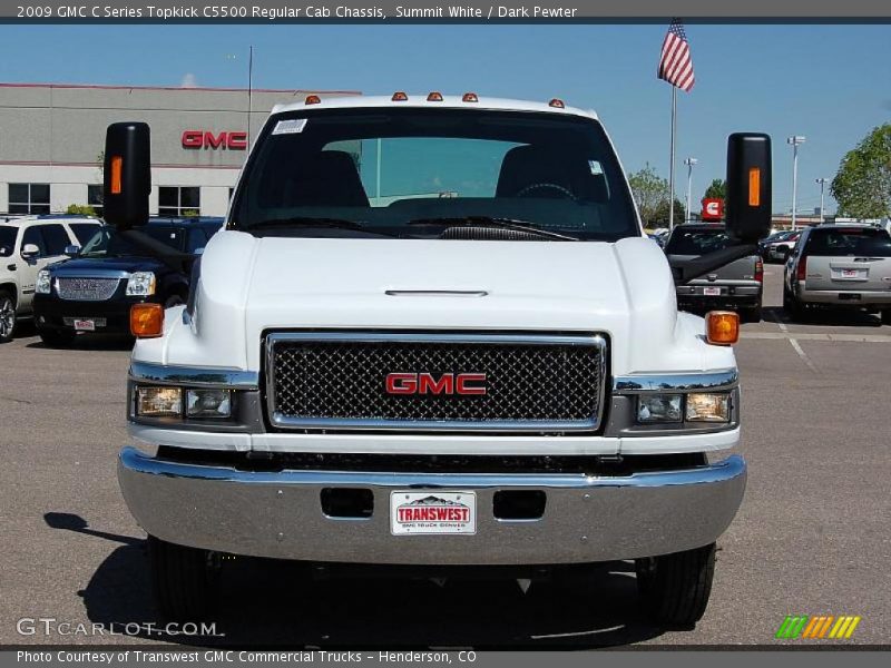 Summit White / Dark Pewter 2009 GMC C Series Topkick C5500 Regular Cab Chassis