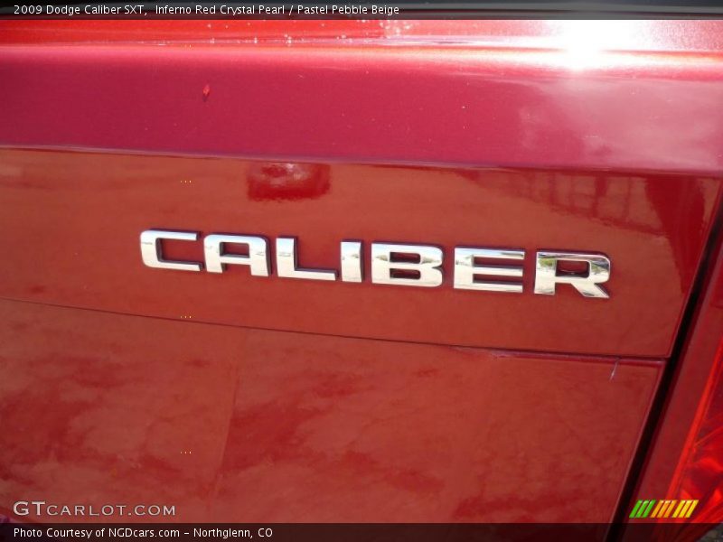 Inferno Red Crystal Pearl / Pastel Pebble Beige 2009 Dodge Caliber SXT