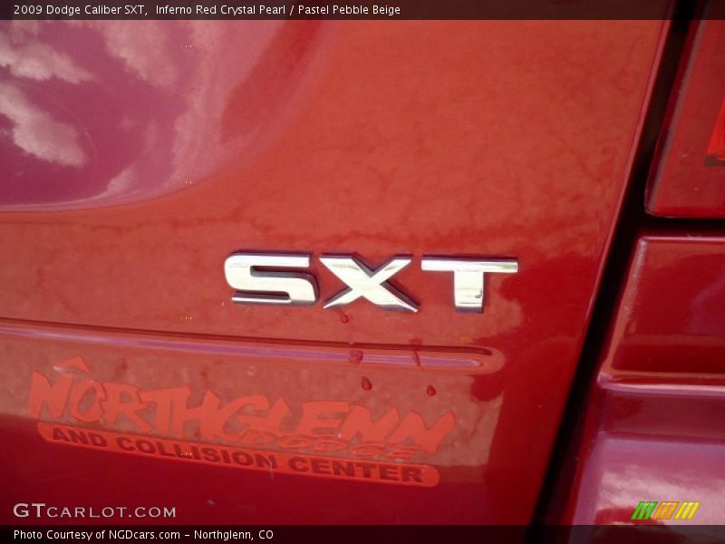 Inferno Red Crystal Pearl / Pastel Pebble Beige 2009 Dodge Caliber SXT