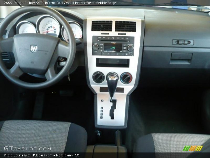 Inferno Red Crystal Pearl / Pastel Pebble Beige 2009 Dodge Caliber SXT