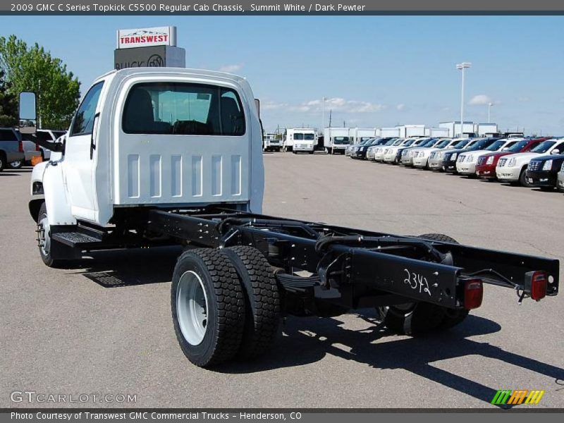 Summit White / Dark Pewter 2009 GMC C Series Topkick C5500 Regular Cab Chassis