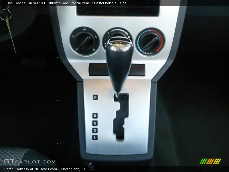 Inferno Red Crystal Pearl / Pastel Pebble Beige 2009 Dodge Caliber SXT