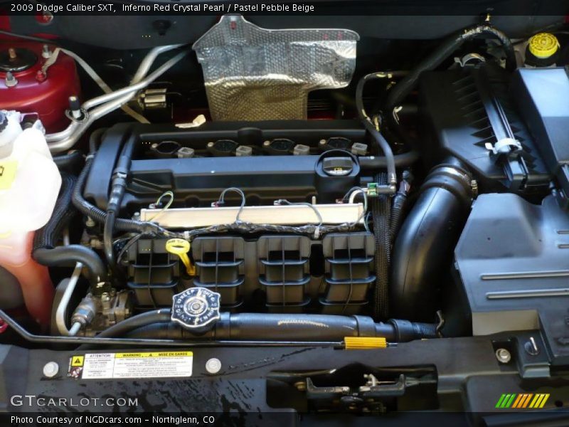 Inferno Red Crystal Pearl / Pastel Pebble Beige 2009 Dodge Caliber SXT