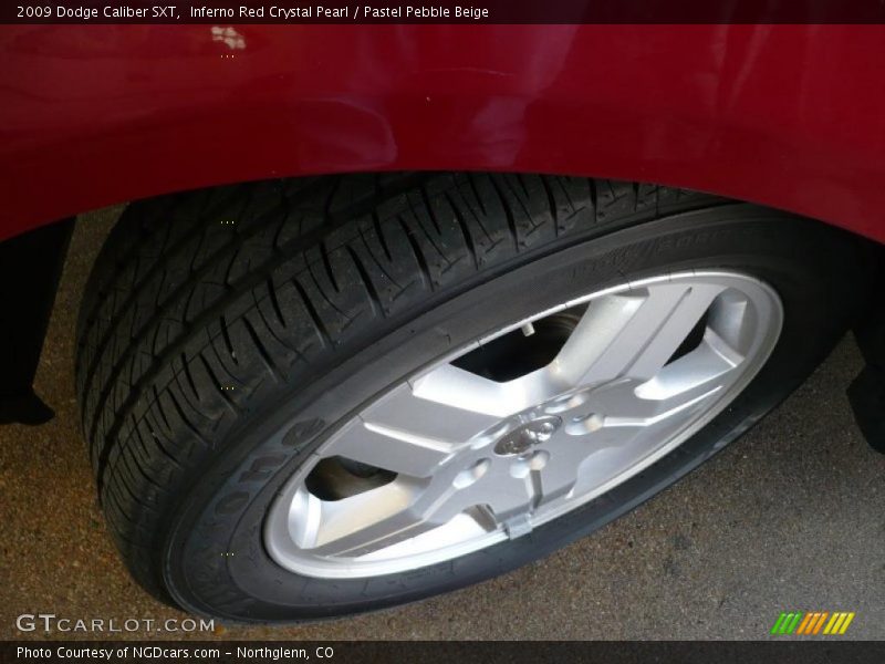 Inferno Red Crystal Pearl / Pastel Pebble Beige 2009 Dodge Caliber SXT