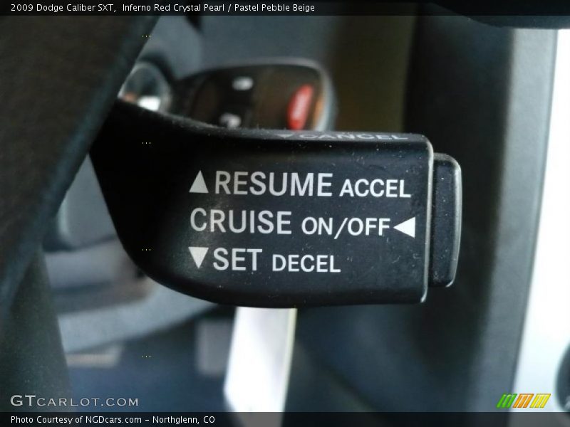 Inferno Red Crystal Pearl / Pastel Pebble Beige 2009 Dodge Caliber SXT