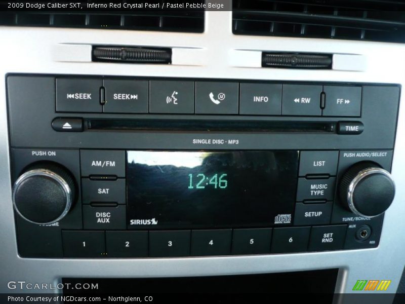 Inferno Red Crystal Pearl / Pastel Pebble Beige 2009 Dodge Caliber SXT