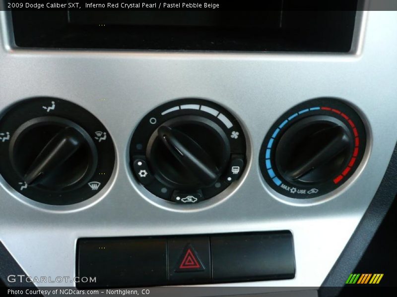 Inferno Red Crystal Pearl / Pastel Pebble Beige 2009 Dodge Caliber SXT