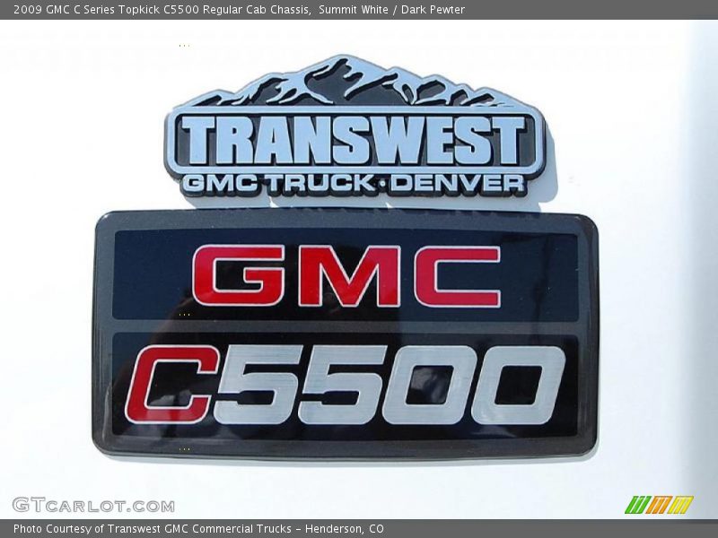 Summit White / Dark Pewter 2009 GMC C Series Topkick C5500 Regular Cab Chassis