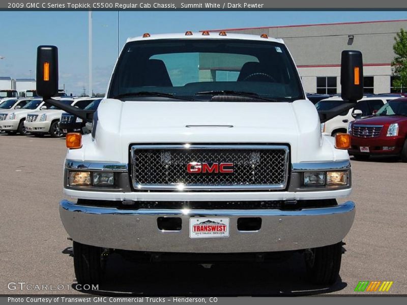 Summit White / Dark Pewter 2009 GMC C Series Topkick C5500 Regular Cab Chassis