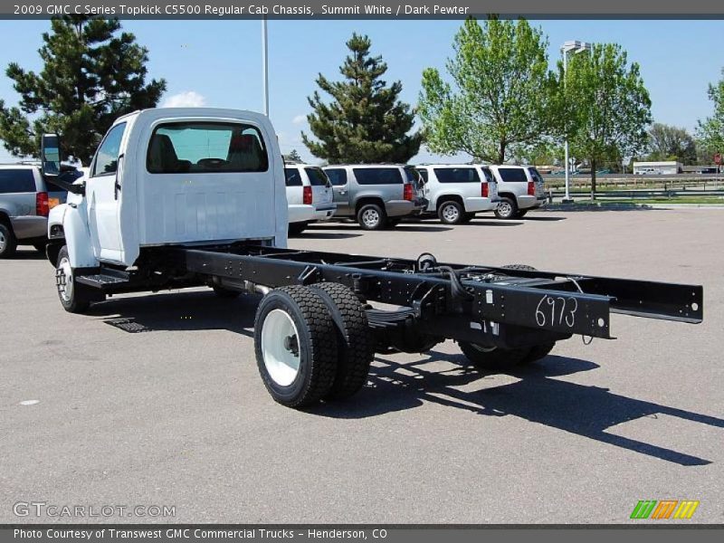 Summit White / Dark Pewter 2009 GMC C Series Topkick C5500 Regular Cab Chassis