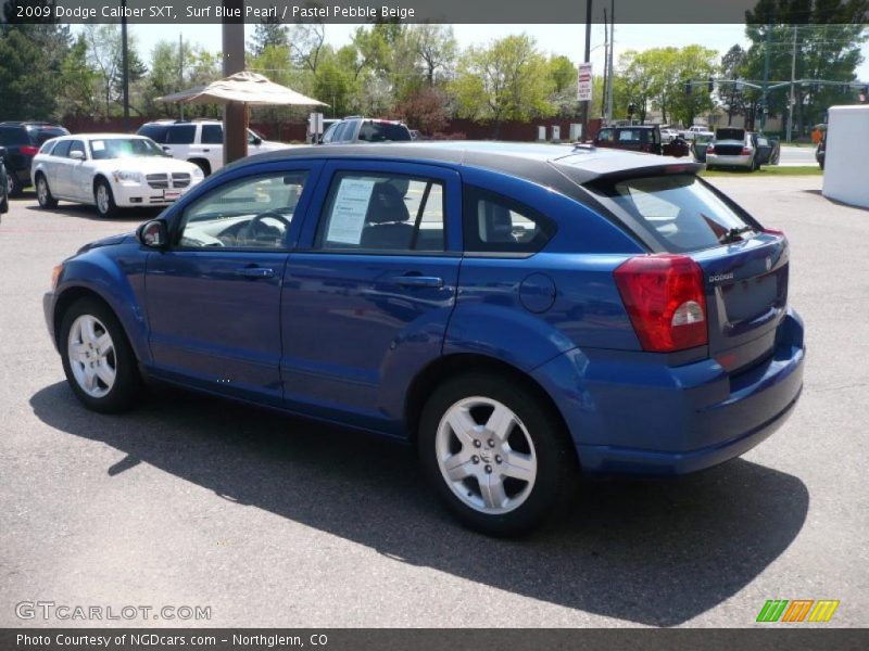 Surf Blue Pearl / Pastel Pebble Beige 2009 Dodge Caliber SXT