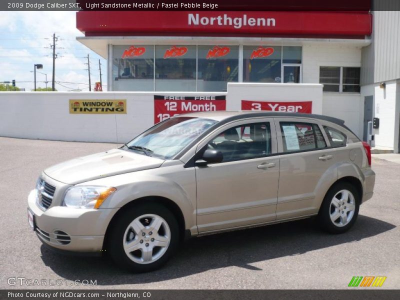 Light Sandstone Metallic / Pastel Pebble Beige 2009 Dodge Caliber SXT